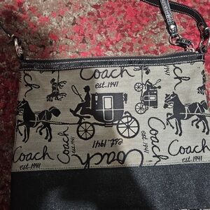 Coach Black Leather Bag